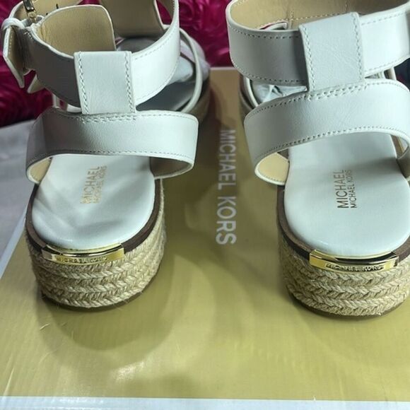 MICHAEL MICHAEL KORS, CUNNINGHAM SANDAL LEATHER, SIZE 8.5 - Picture 4 of 13